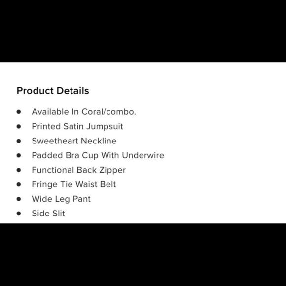 Fashion Nova Brunch And Boujee Satin Jumpsuit - Coral/Combo Sz 1X NWT - Picture 13 of 15